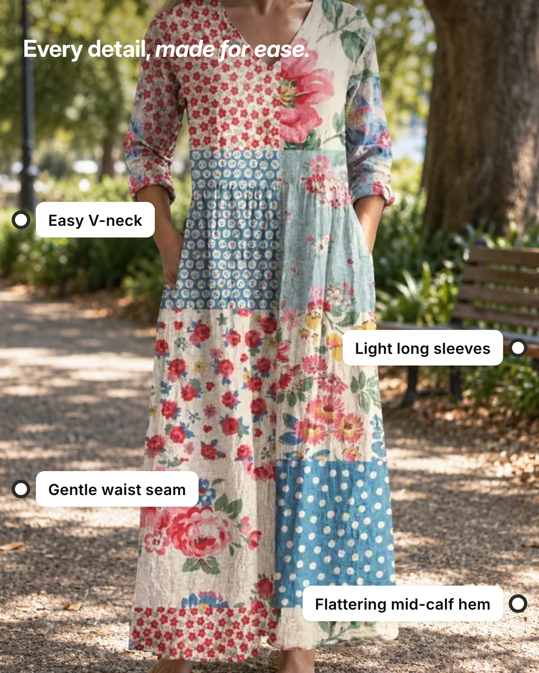 Olivia | Floral Summer Dress details
