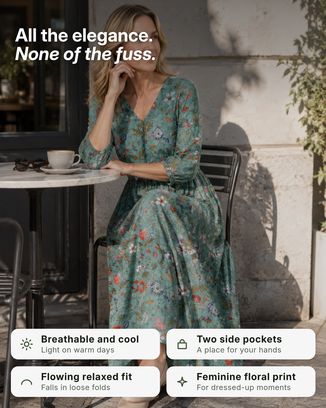 OLIVIA | FLORAL SUMMER DRESS benefits