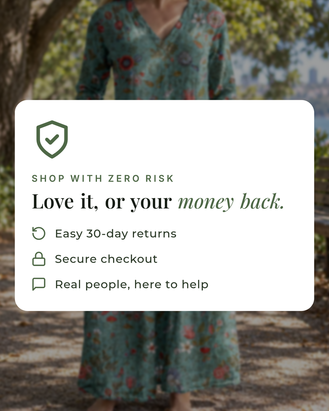 OLIVIA | FLORAL SUMMER DRESS money-back guarantee
