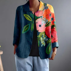 Melinda | Painterly Floral Jacket