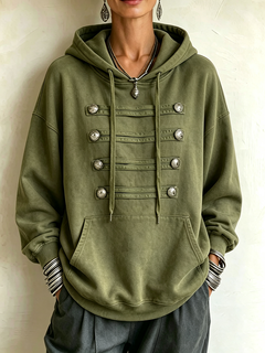 Salene | Military Detail Hoodie
