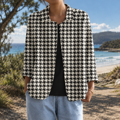 Selby | Tailored Houndstooth Jacket