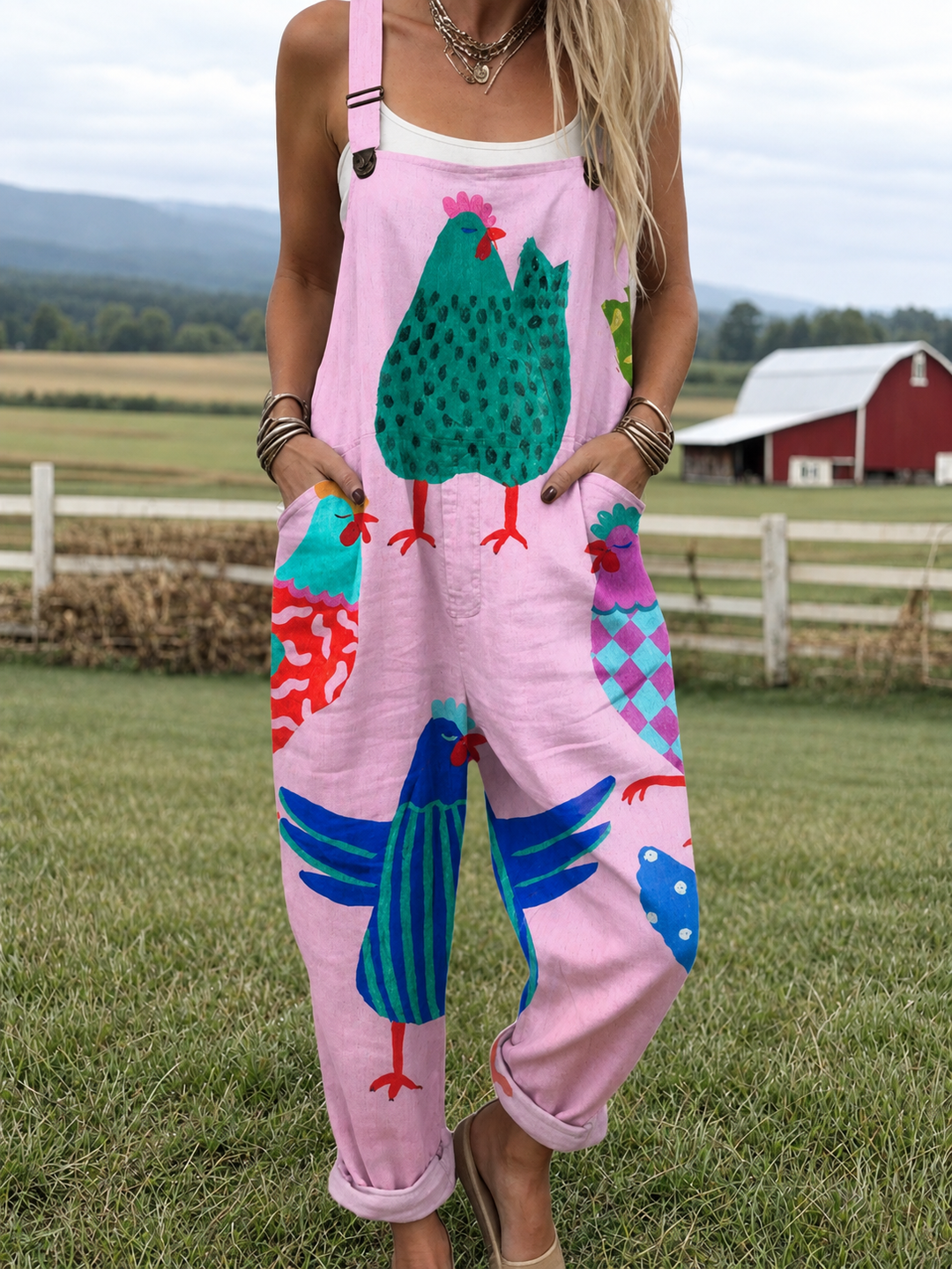 Rio | Relaxed Cotton Blend Dungarees