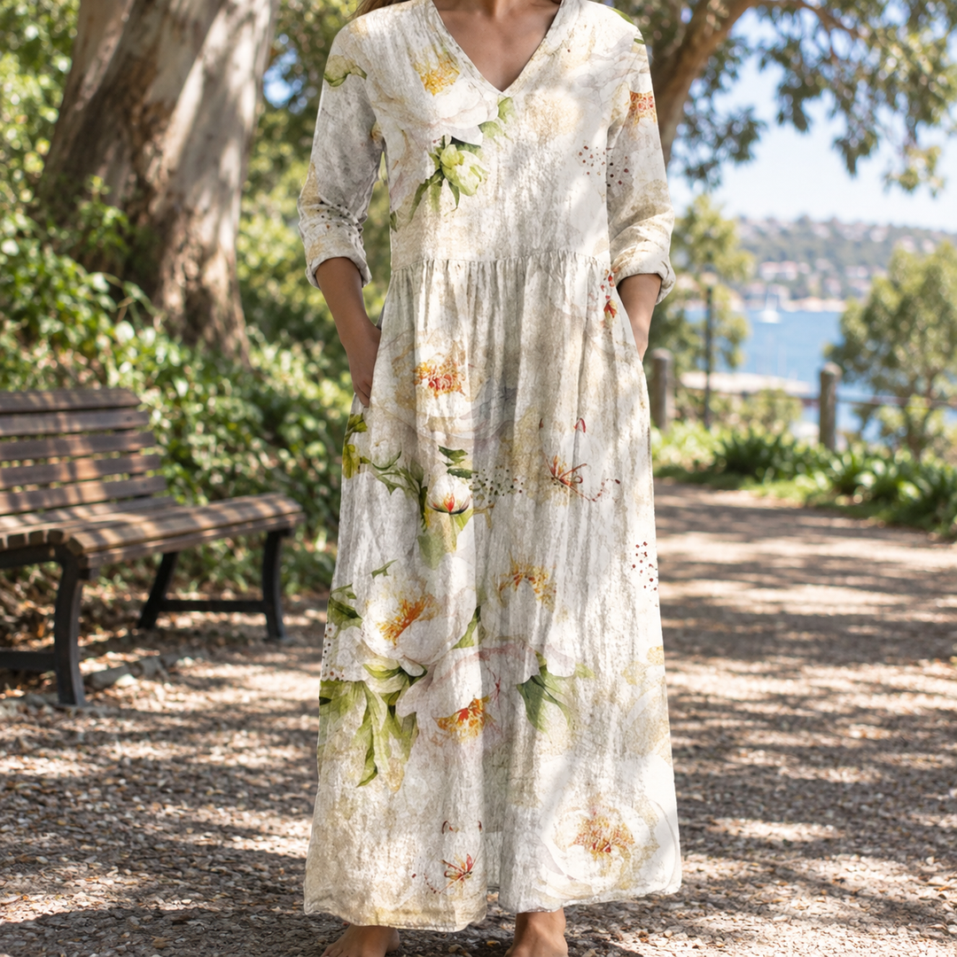 Antonia | Floral Summer Midi Dress