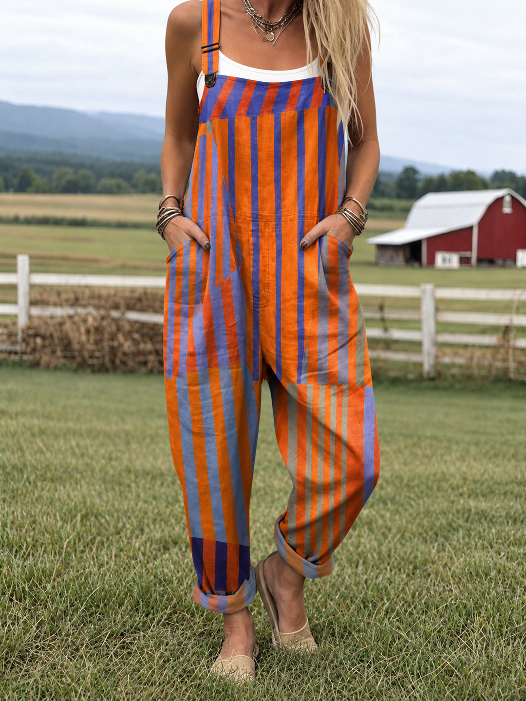 Philomena | Lightweight Cotton Dungarees