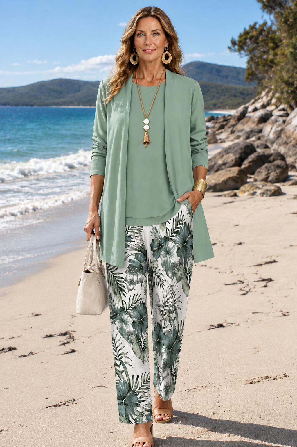 Jocelyn | Earth-Toned Three-Piece Set