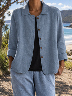 Onyx | Relaxed Button-Front Jacket