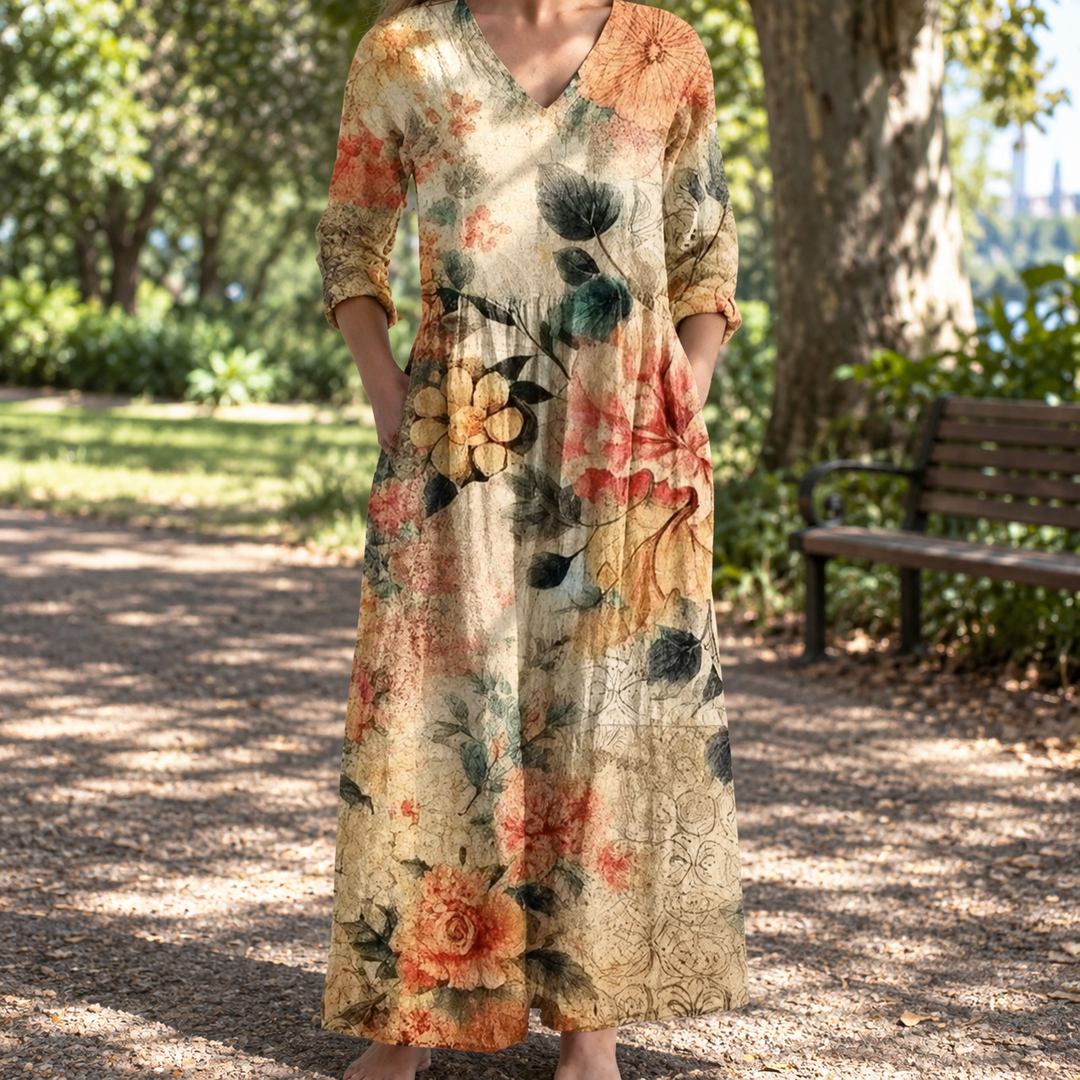 Pennie | Floral Summer Midi Dress