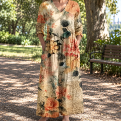 Pennie | Floral Summer Midi Dress