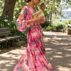 Vinita | Wrap Dress Floral Print