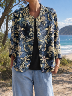 Izzie | Ornate Open-Front Jacket