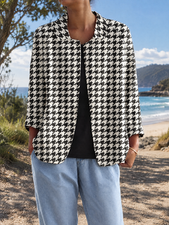 Selby | Tailored Houndstooth Jacket
