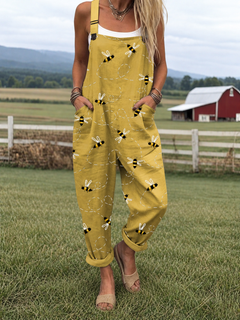 Selina | Relaxed Cotton-Blend Dungarees