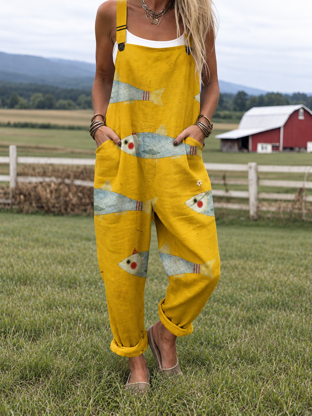Meily | Lightweight Cotton Blend Jumpsuit