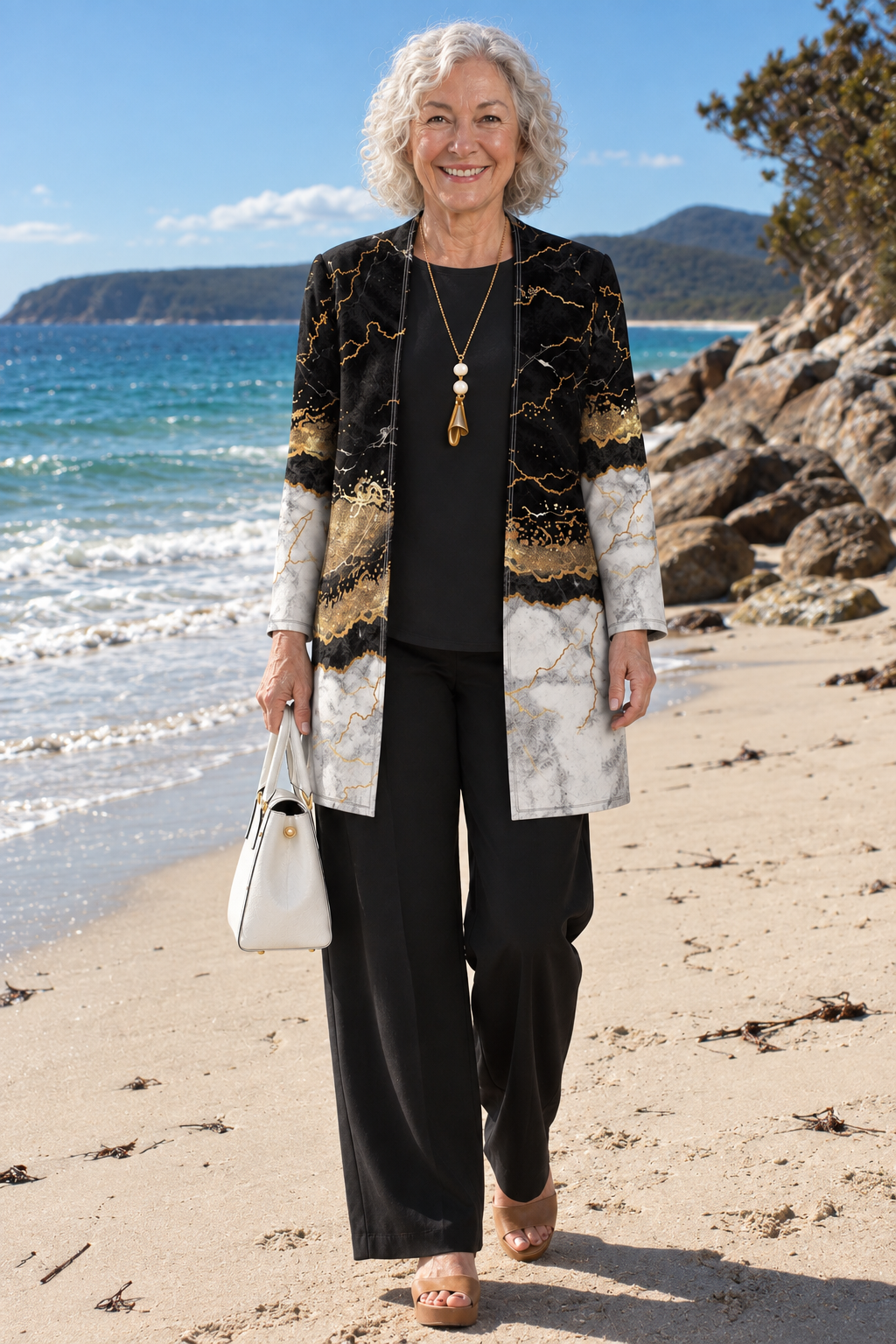 Kourtney | Earth-Tone Three-Piece Set