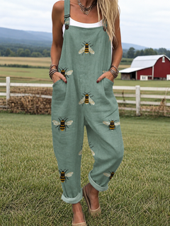Sarah-Jane | Relaxed Cotton-Blend Dungarees