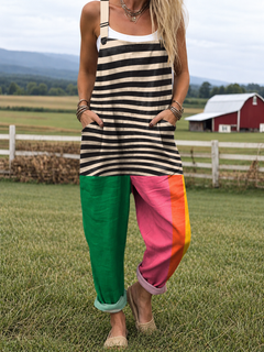 Caley | Lightweight Cotton Blend Jumpsuit