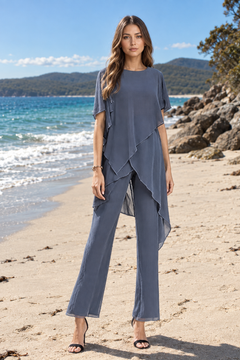 Pamela | Chiffon Two-Piece Formal Set