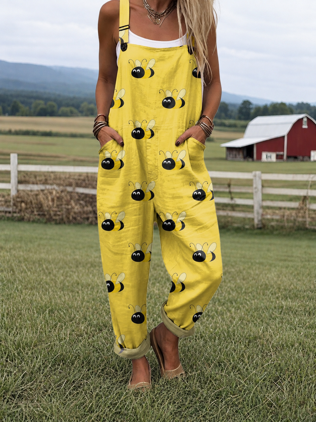 Naiomi | Lightweight Cotton Blend Dungarees
