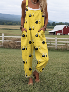 Naiomi | Lightweight Cotton Blend Dungarees