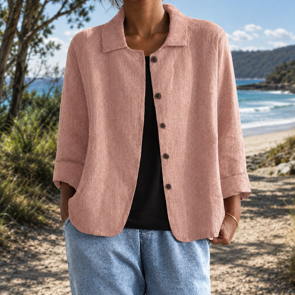 Renita | Relaxed Button-Front Shirt Jacket