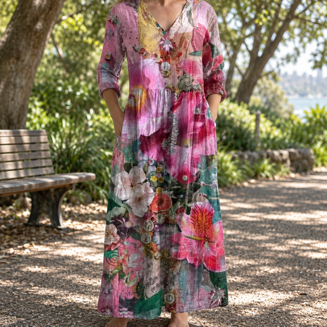 Sephia | Floral Summer Midi Dress
