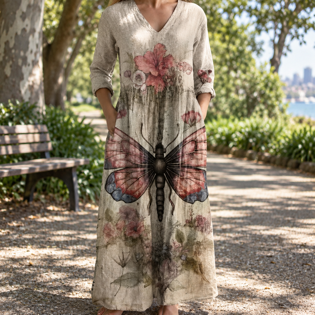 Dove | Floral Summer Midi Dress