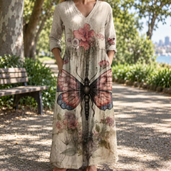 Dove | Floral Summer Midi Dress