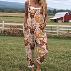 Danni | Printed Dungarees