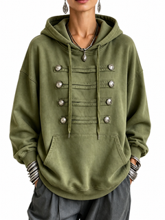 Salene | Military Detail Hoodie