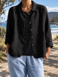 Tara-Ann | Relaxed Button-Up Blouse