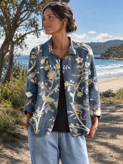 Kylee | Botanical Print Jacket