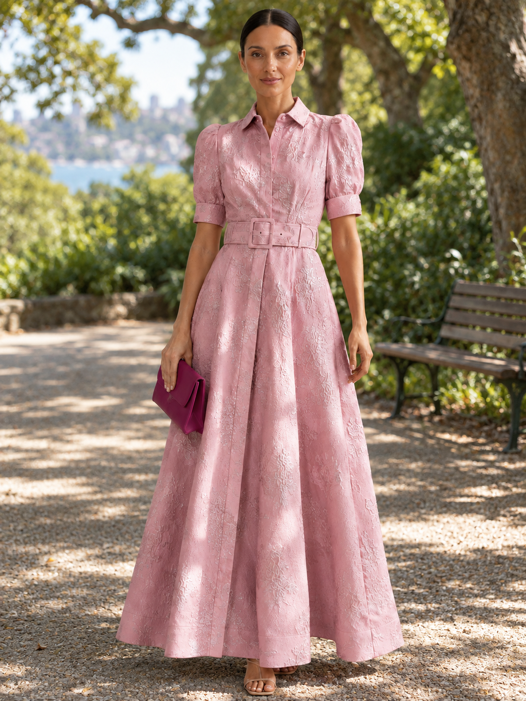 Vannie | Short Dress with Puff Sleeves