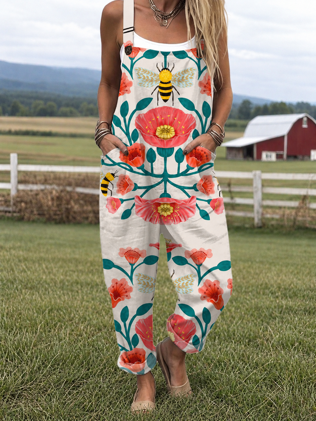 Jannette | Lightweight Cotton Blend Dungarees