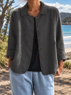 Margaret-Anne | Relaxed Button-Front Overshirt