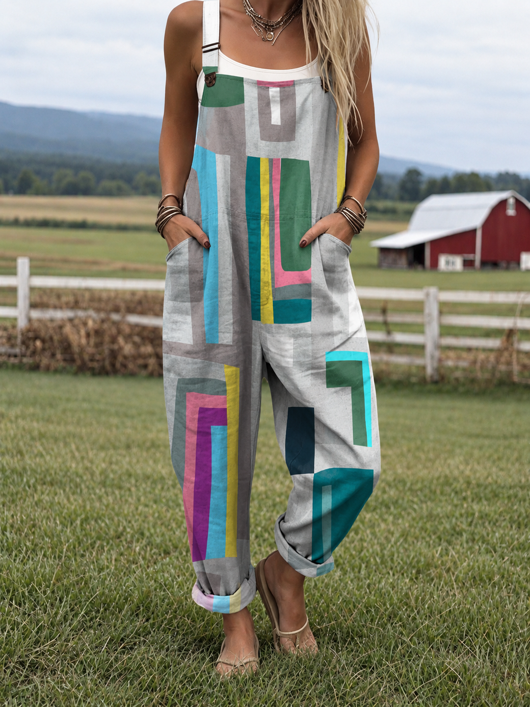 Elly | Lightweight Cotton Dungarees