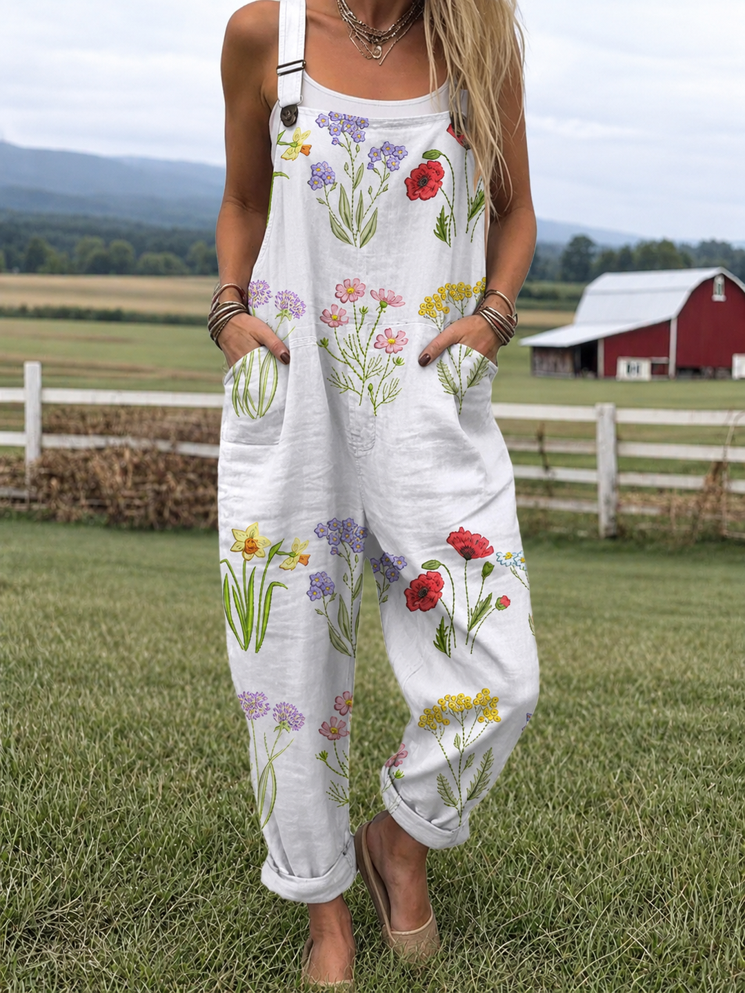 Ulla | Lightweight Cotton Blend Dungarees