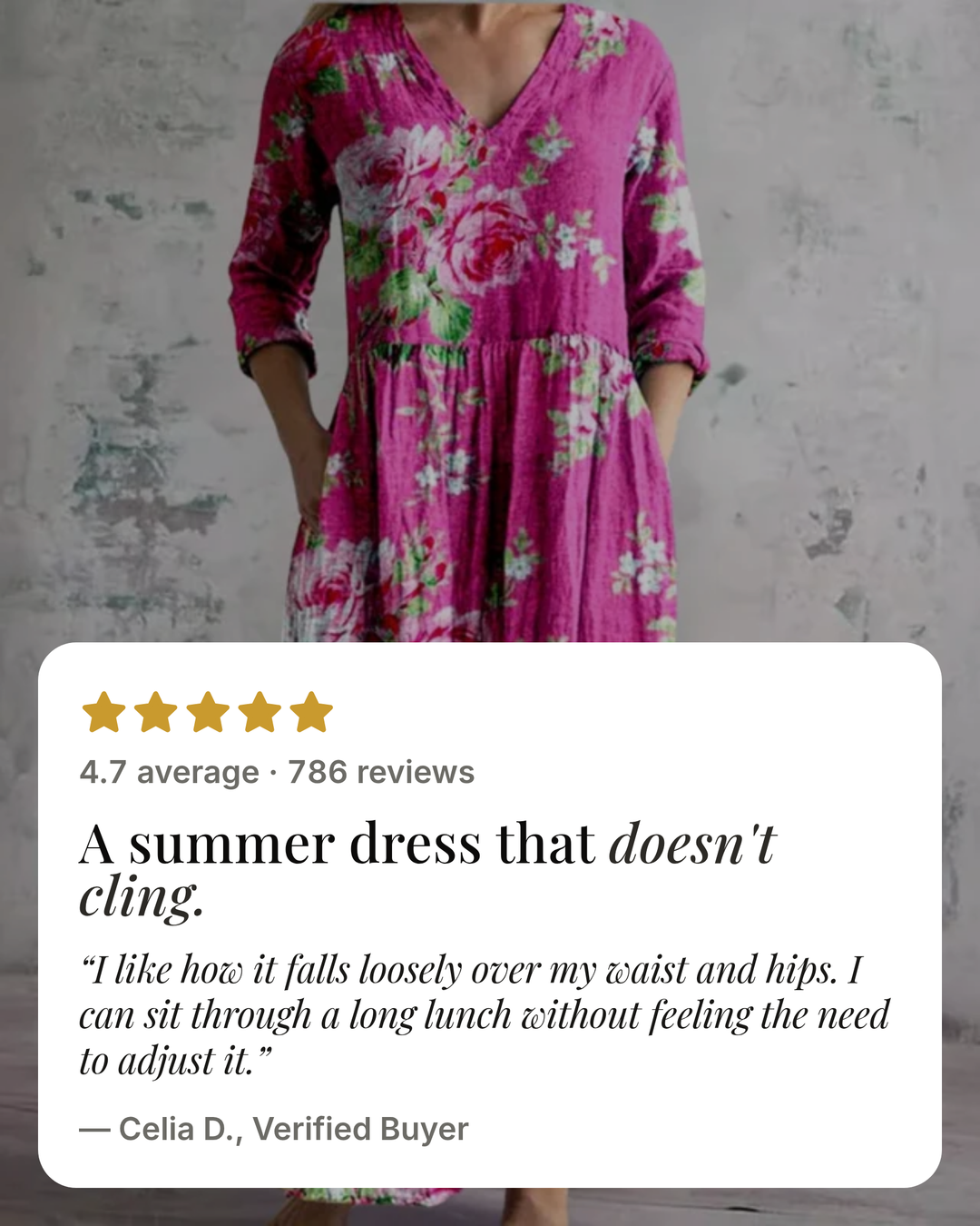 Randolph | Floral Summer Dress five star customer review