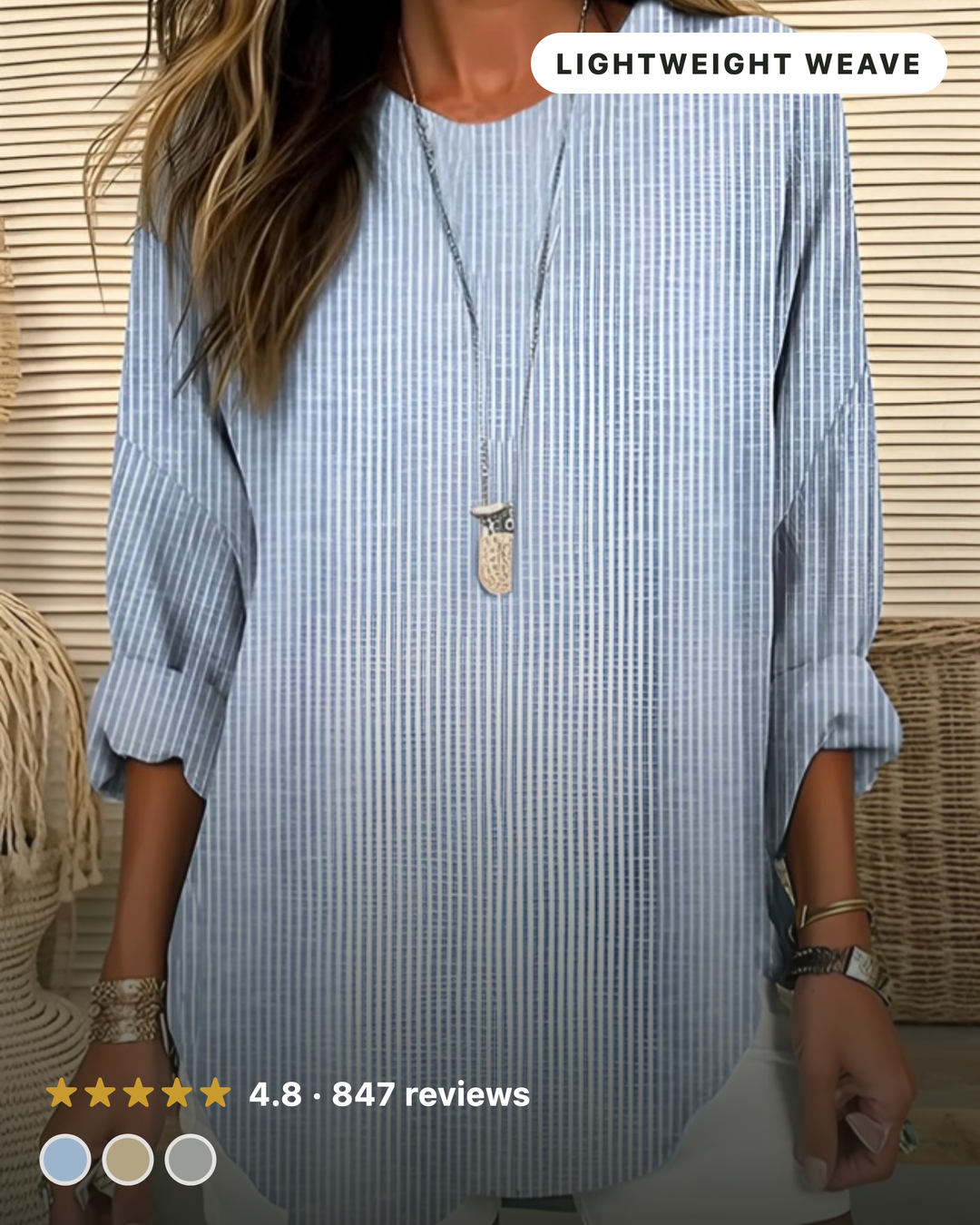 Sonya | Trendy Striped Blouse