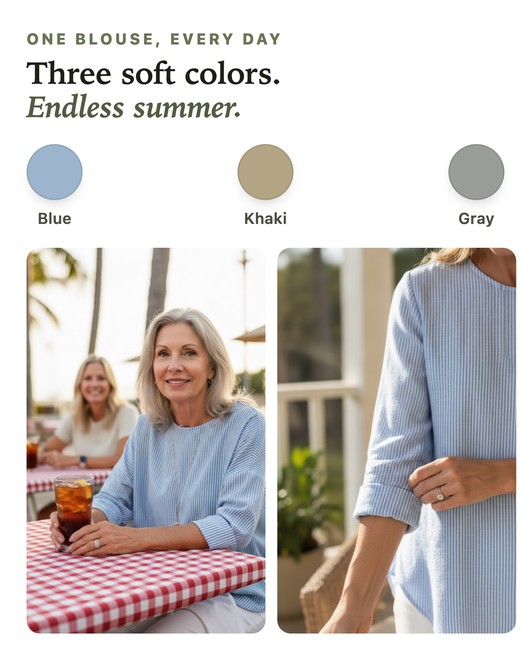 Sonya | Trendy Striped Blouse
