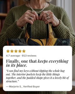 Rhea | Padded Interior-Pocket Tote five star customer review