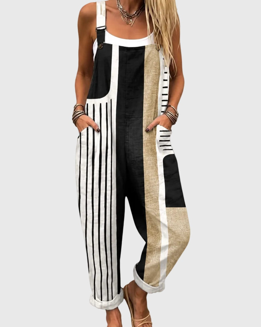 Roberta | Patchwork Relaxed Overall