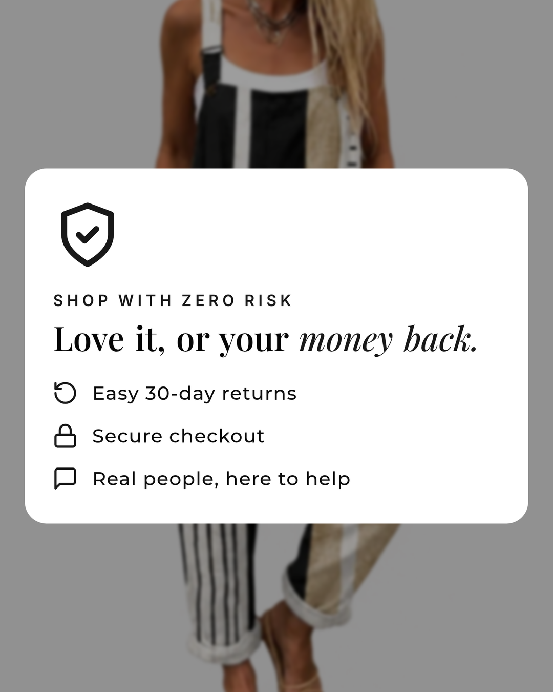 Roberta | Patchwork Relaxed Overall money-back guarantee