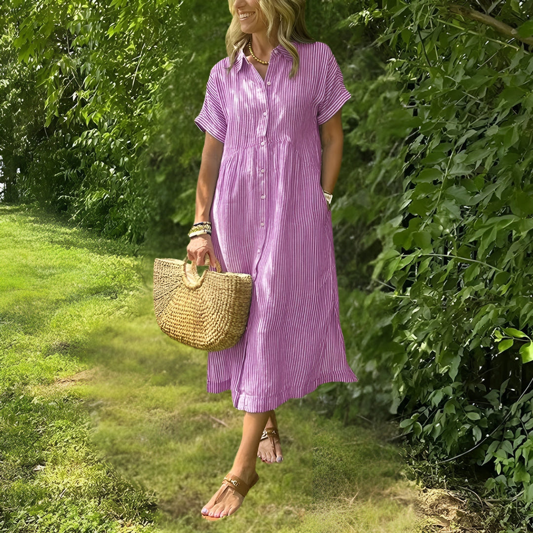 Dearbhail | Flattering Striped Dress