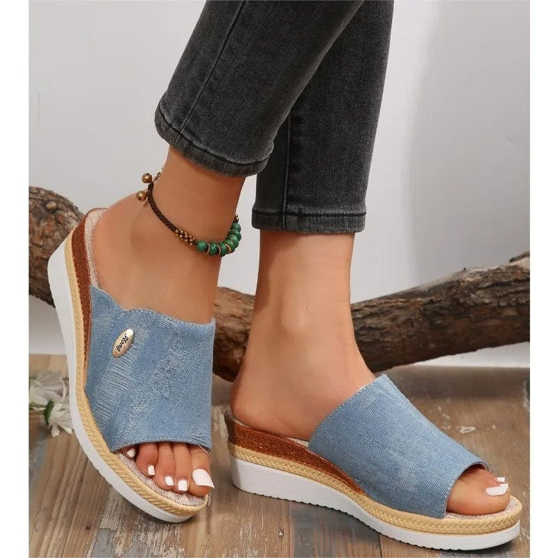 Zenith | Denim-Inspired Ergonomic Sandals