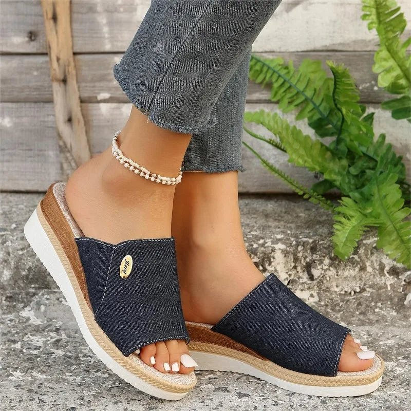 Zenith | Denim-Inspired Ergonomic Sandals
