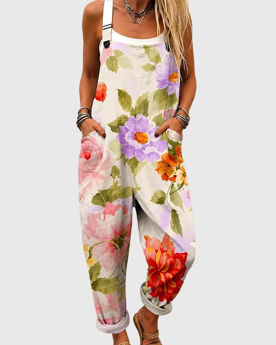Sandra | Watercolour Floral Overalls