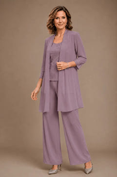 Sparkle | Embroidered Three-Piece Pant Set
