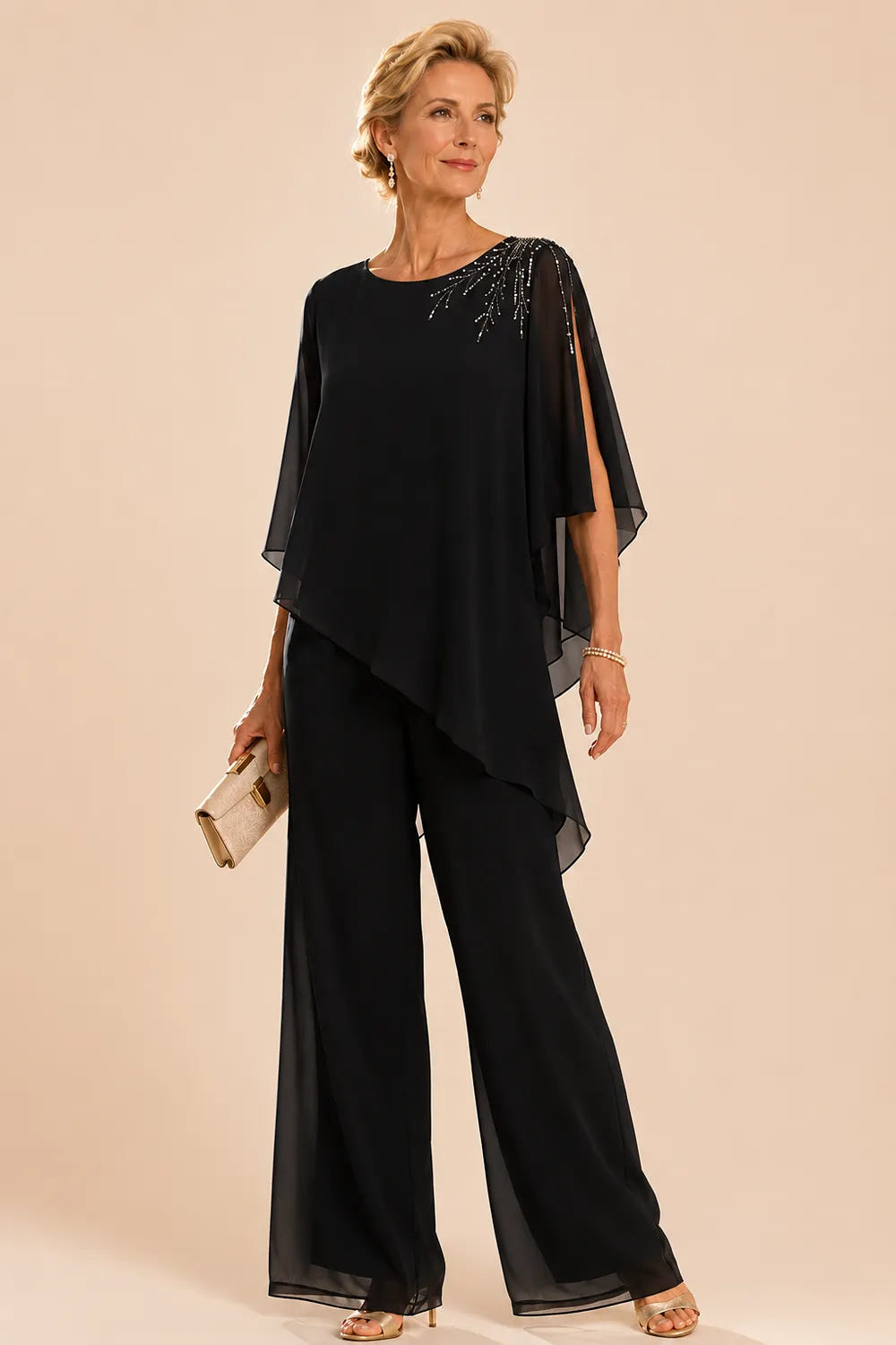 Dory | Embellished Chiffon Pant Suit