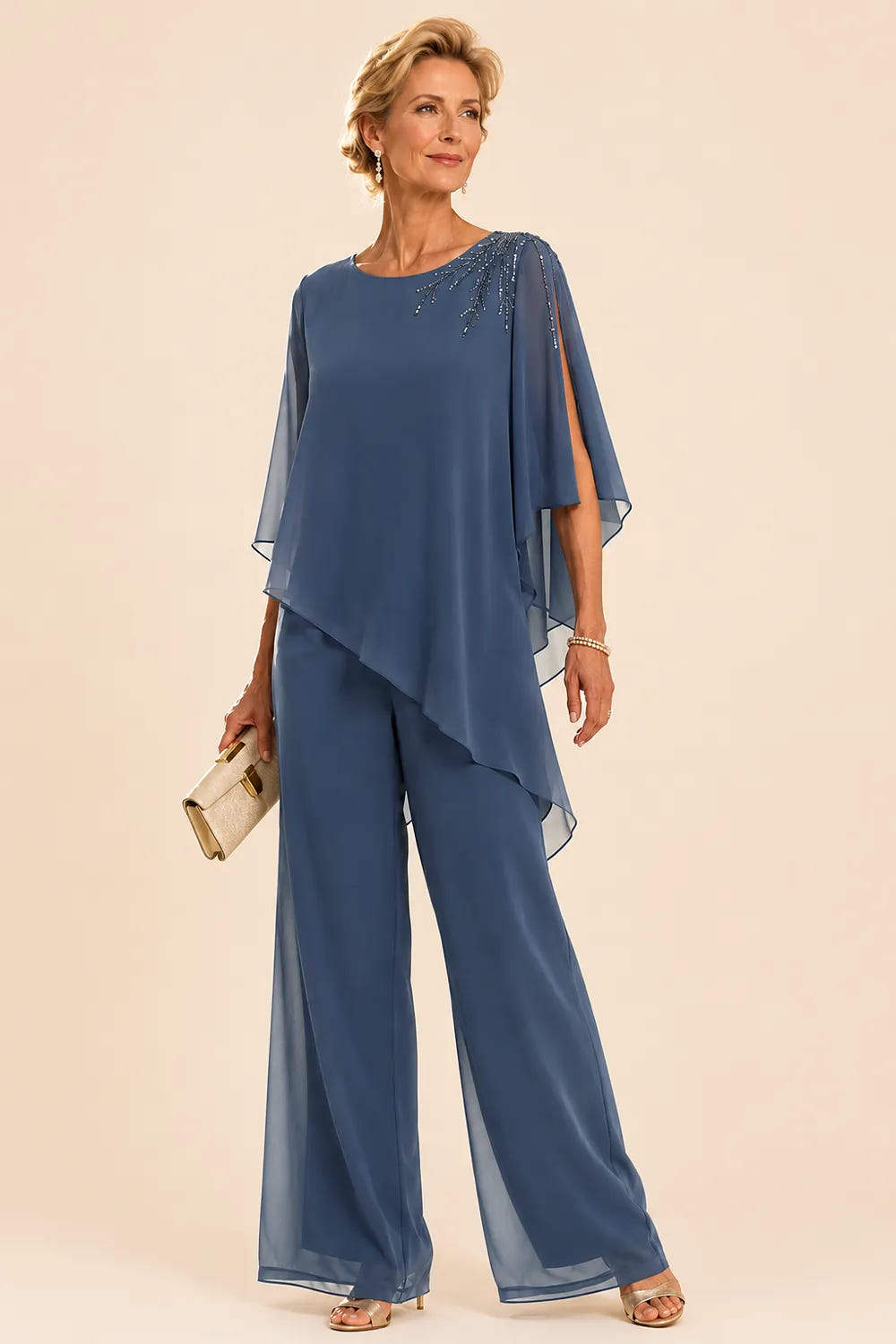 Dory | Embellished Chiffon Pant Suit